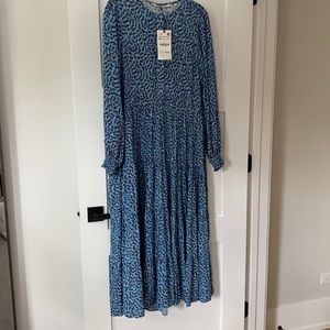 Zara Angel Midi Dress Medium NWT